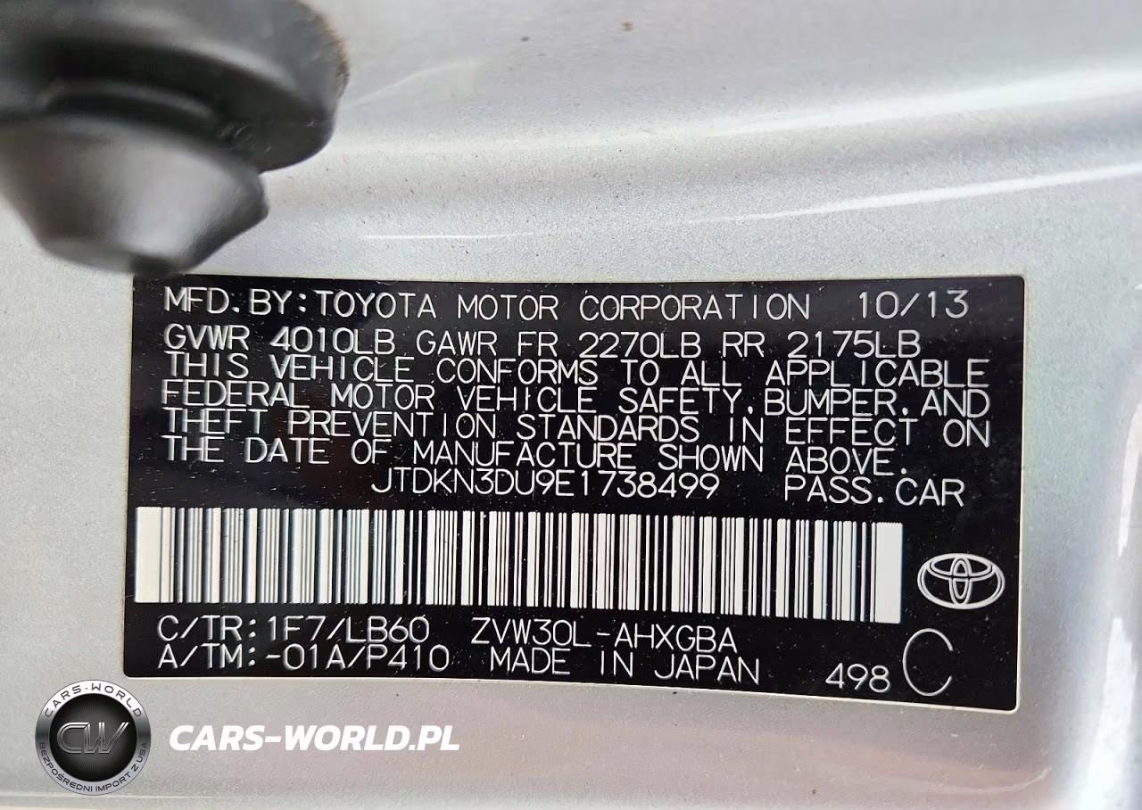 2014 Toyota Prius Four VIN:JTDKN3DU9E1738499 - 14