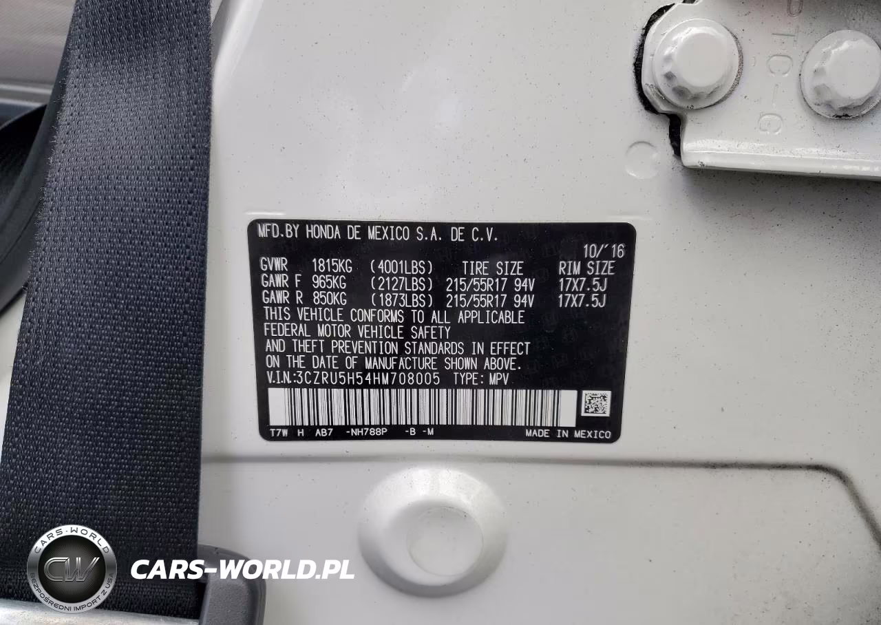2017 Honda Hr-V Ex VIN:3CZRU5H54HM708005 - 13