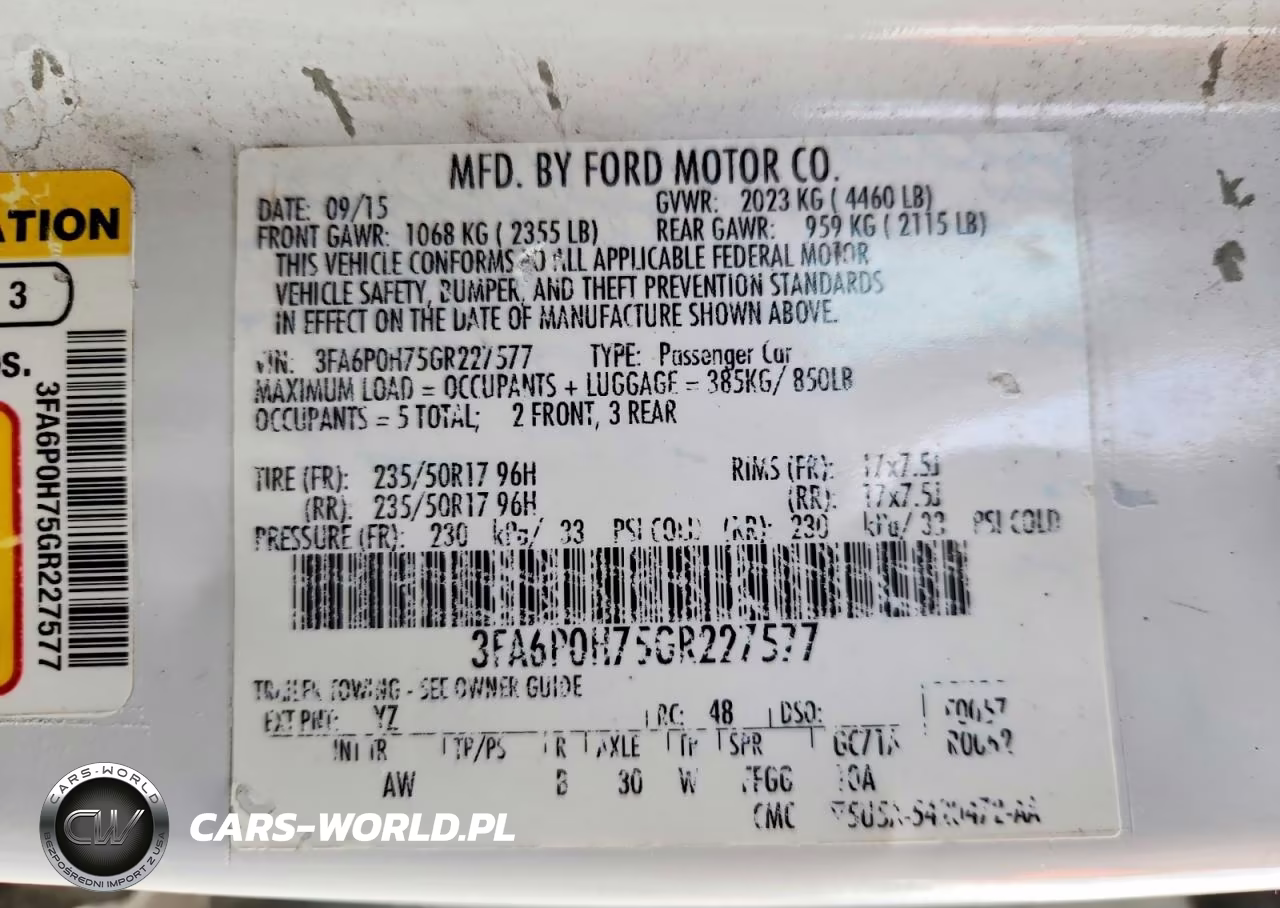 2016 Ford Fusion Se VIN:3FA6P0H75GR227577 - 12