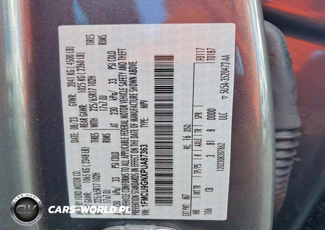 2023 Ford Escape Active VIN:1FMCU9GNXPUA87363 - 14