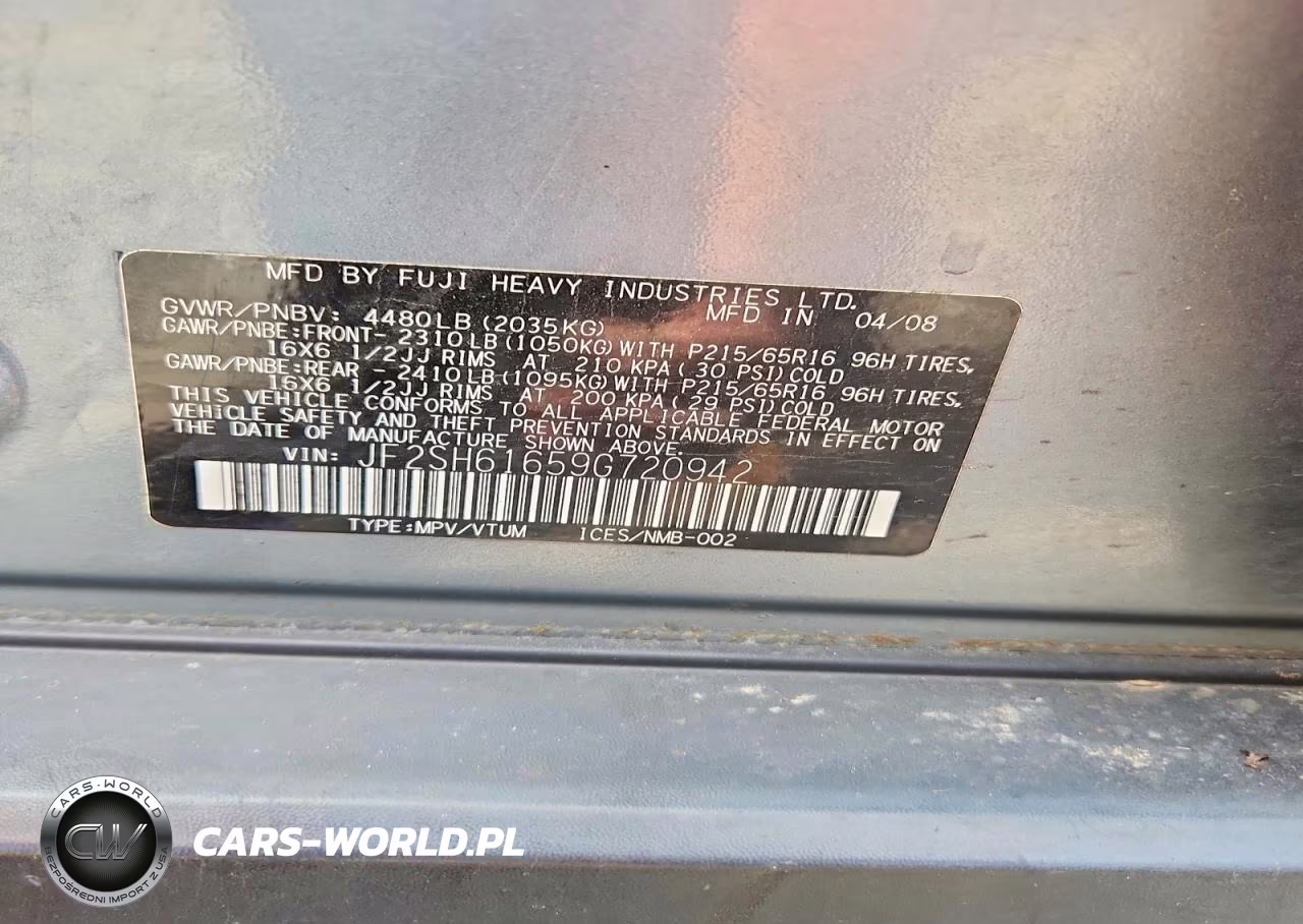 2009 Subaru Forester 2.5X VIN:JF2SH61659G720942 - 12