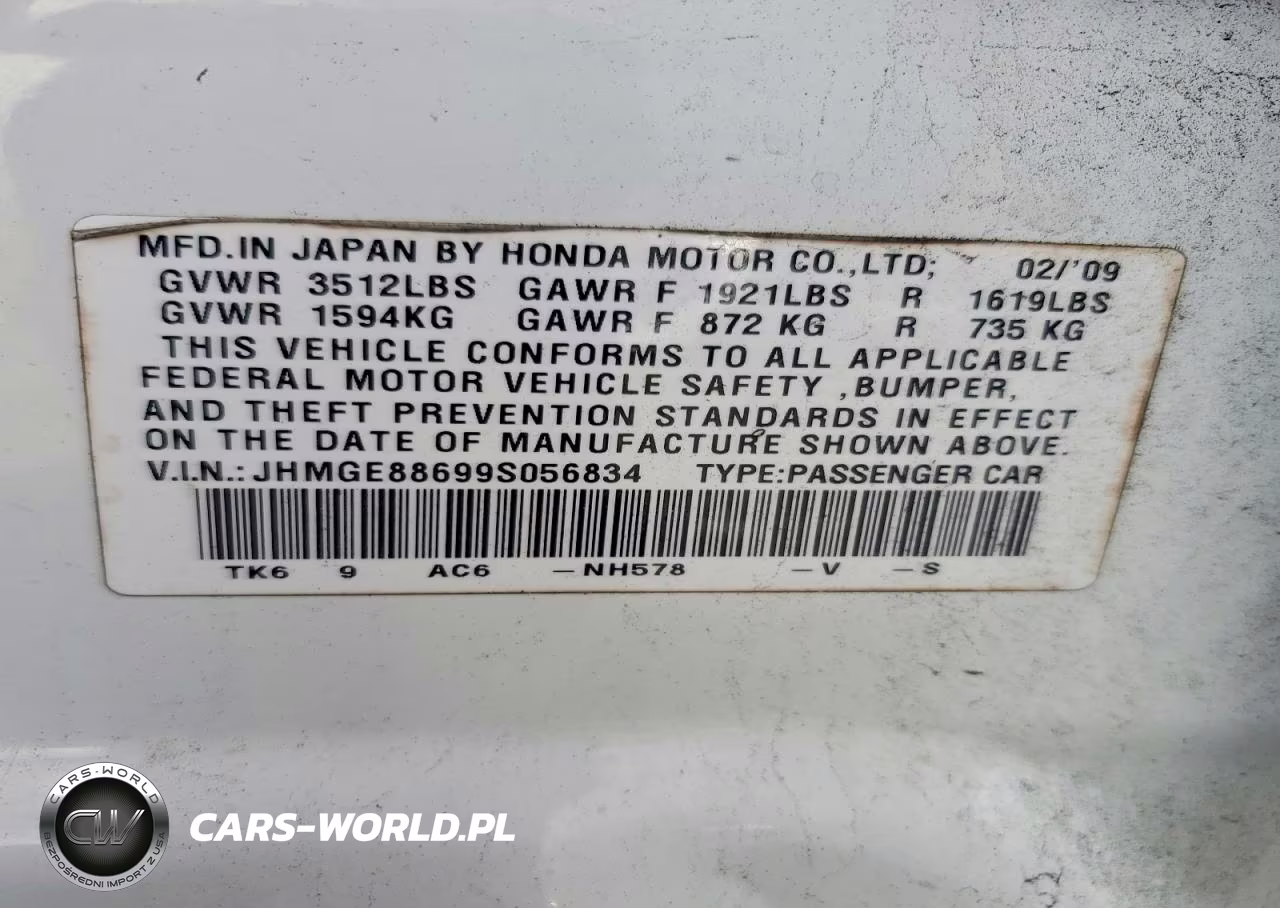 2009 Honda Fit Sport VIN:JHMGE88699S056834 - 13