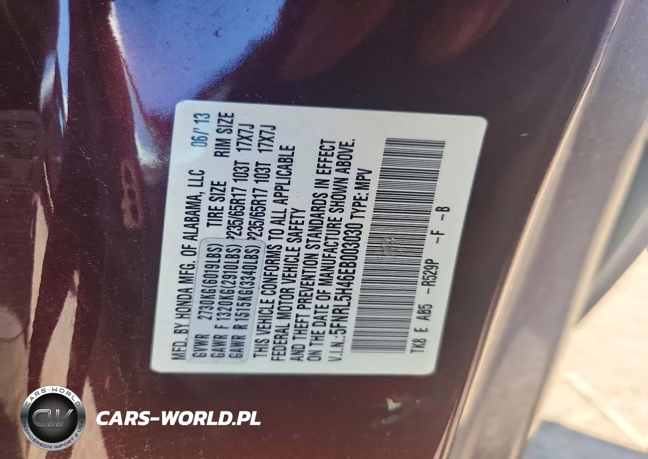 2014 Honda Odyssey Ex VIN:5FNRL5H46EB003030 - 14