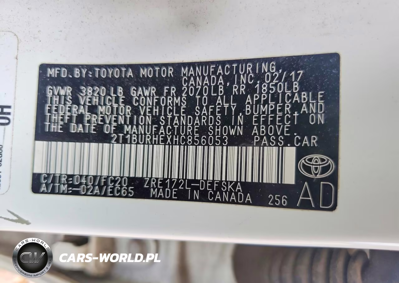 2017 Toyota Corolla Se VIN:2T1BURHEXHC856053 - 12