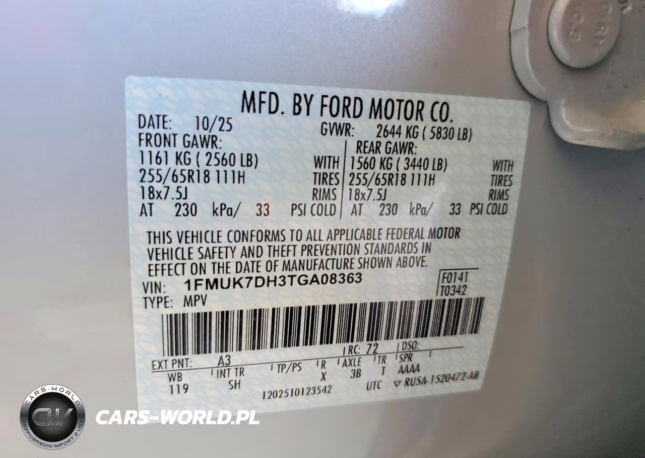 2026 Ford Explorer Active VIN:1FMUK7DH3TGA08363 - 13