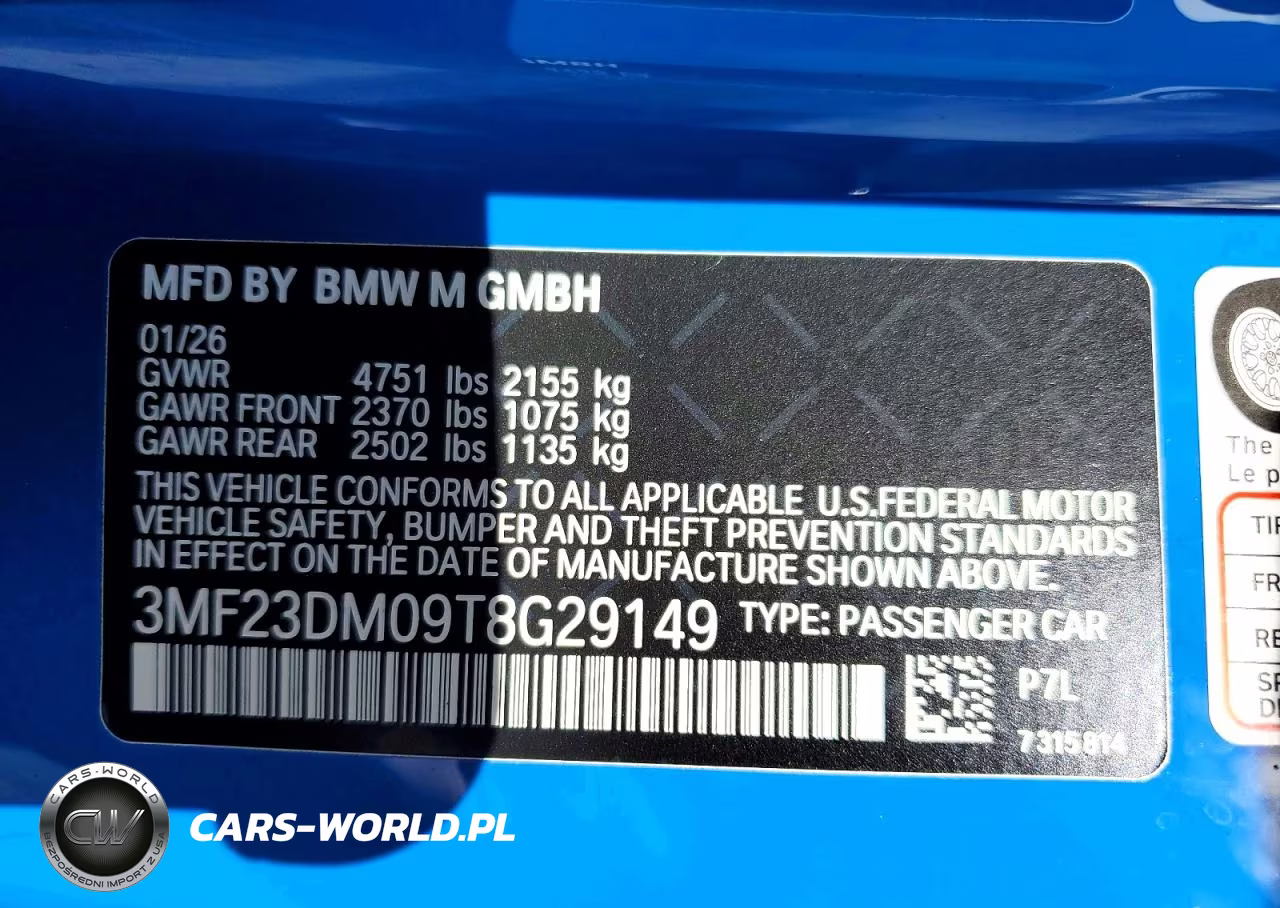 2026 BMW M2 VIN:3MF23DM09T8G29149 - 13