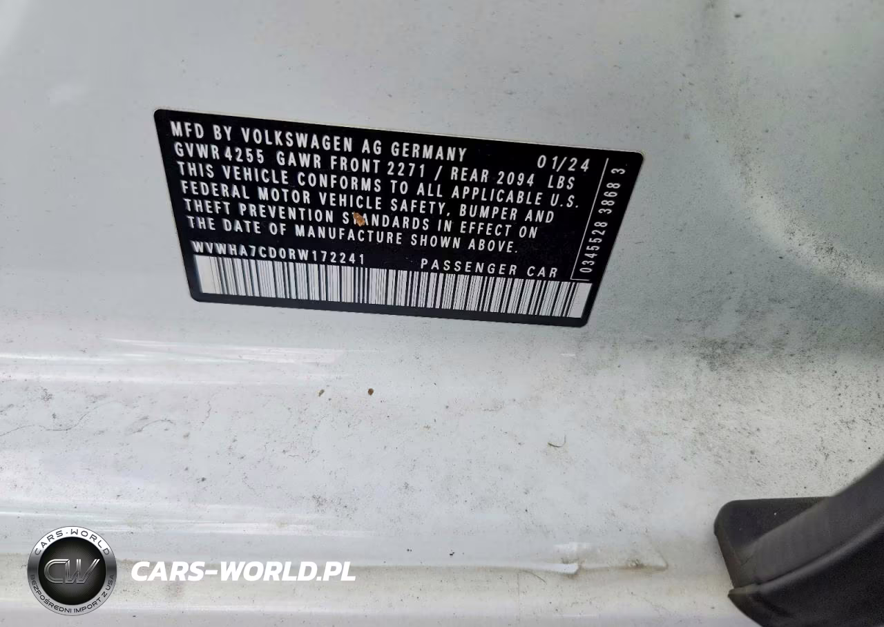 2024 Volkswagen Gti S VIN:WVWHA7CD0RW172241 - 12