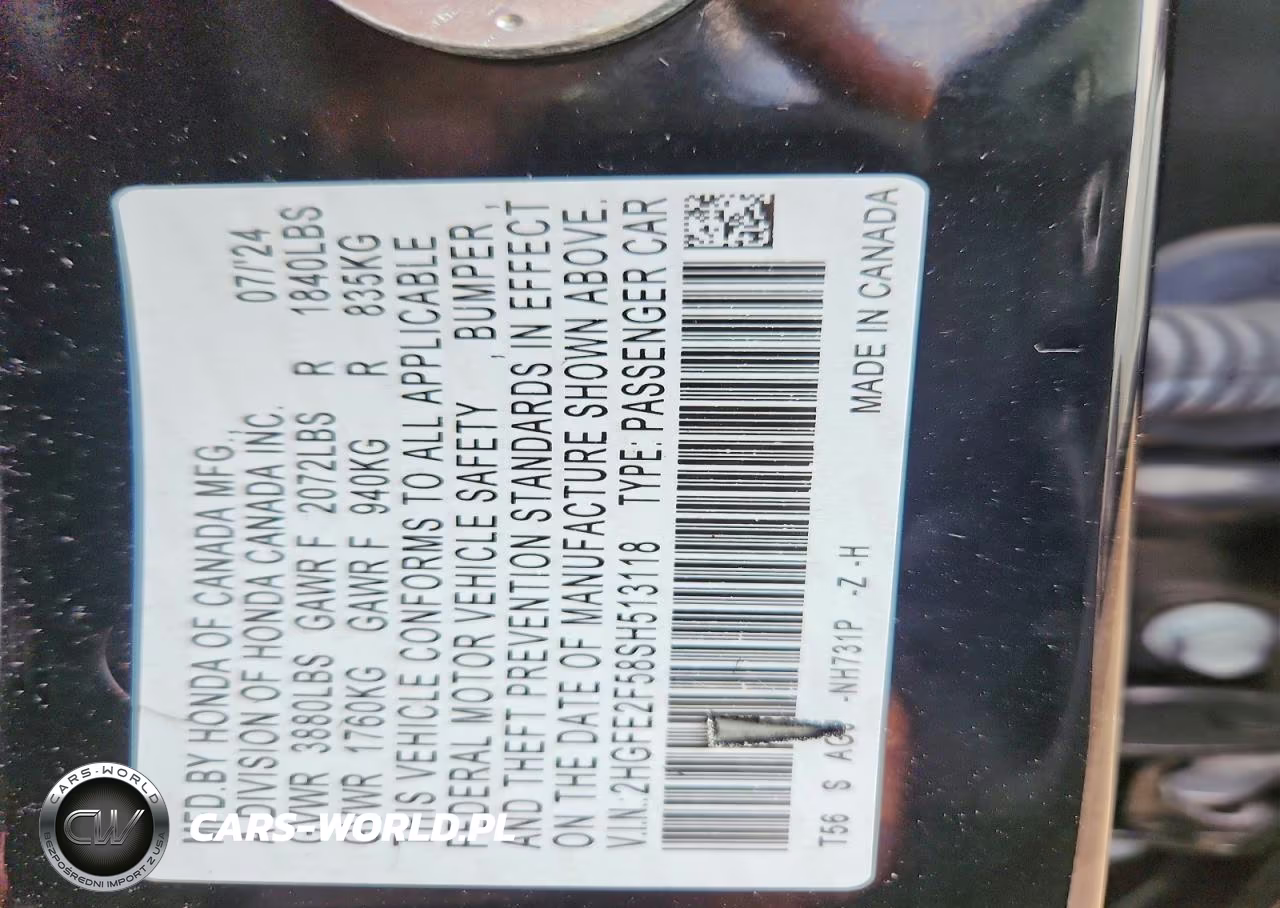 2025 Honda Civic Sport VIN:2HGFE2F58SH513118 - 13