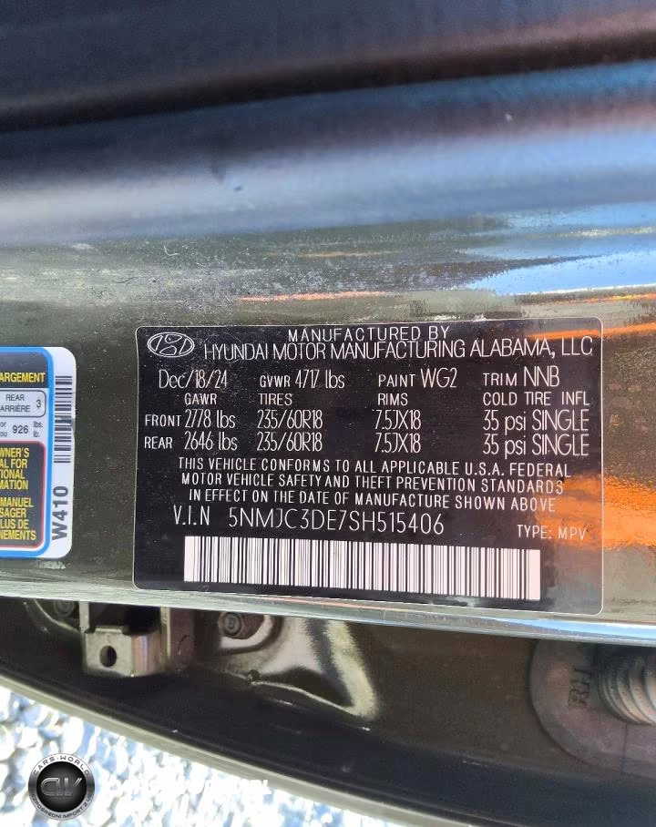 2025 Hyundai Tucson Sel VIN:5NMJC3DE7SH515406 - 13