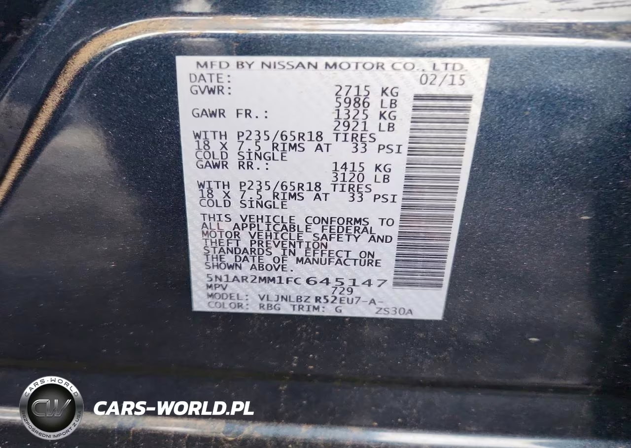 2015 Nissan Pathfinder S VIN:5N1AR2MM1FC645147 - 13