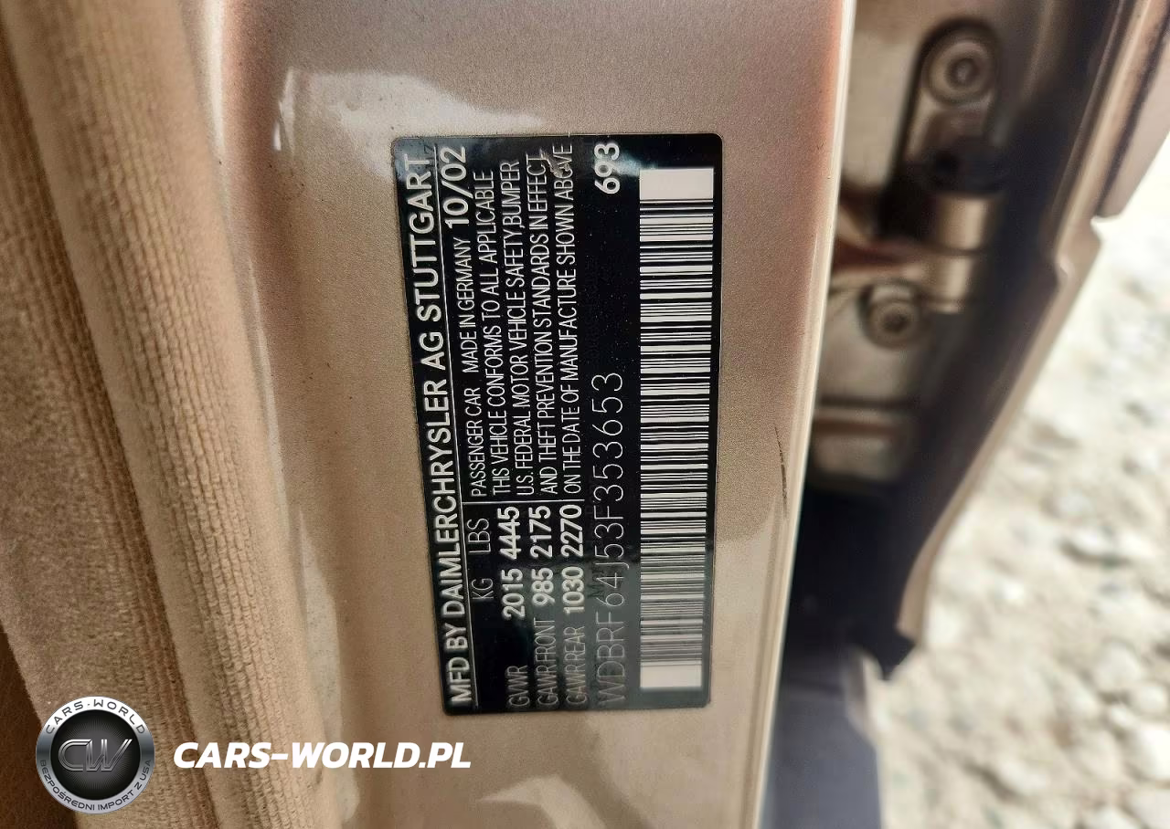 2003 Mercedes-Benz C 320 VIN:WDBRF64J53F353653 - 12
