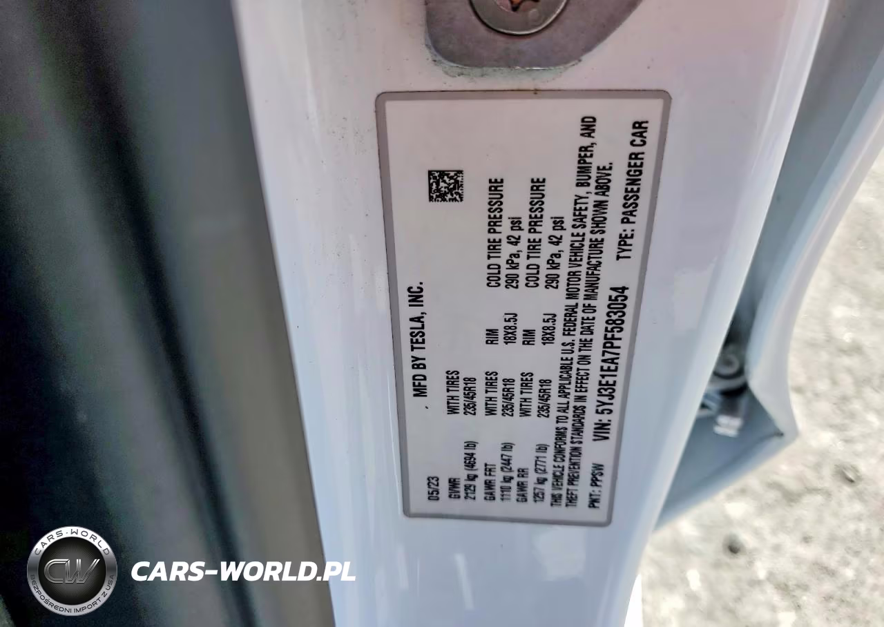 2023 Tesla Model 3 VIN:5YJ3E1EA7PF583054 - 13