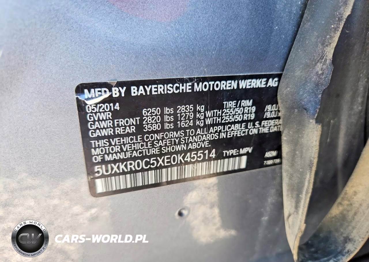 2014 BMW X5 xDrive35I VIN:5UXKR0C5XE0K45514 - 12