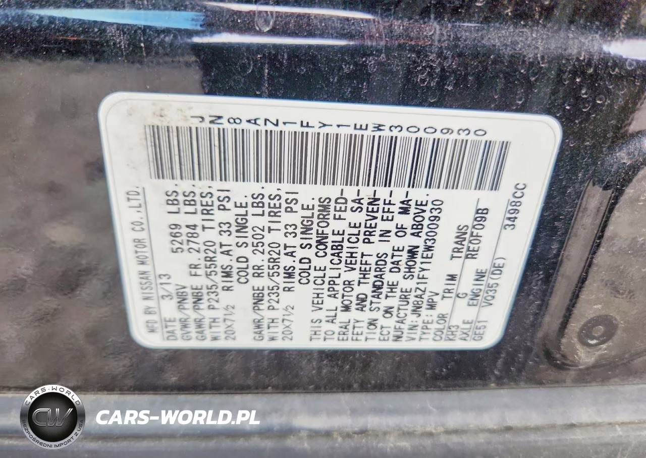 2014 Nissan Murano Crosscabriolet VIN:JN8AZ1FY1EW300930 - 12