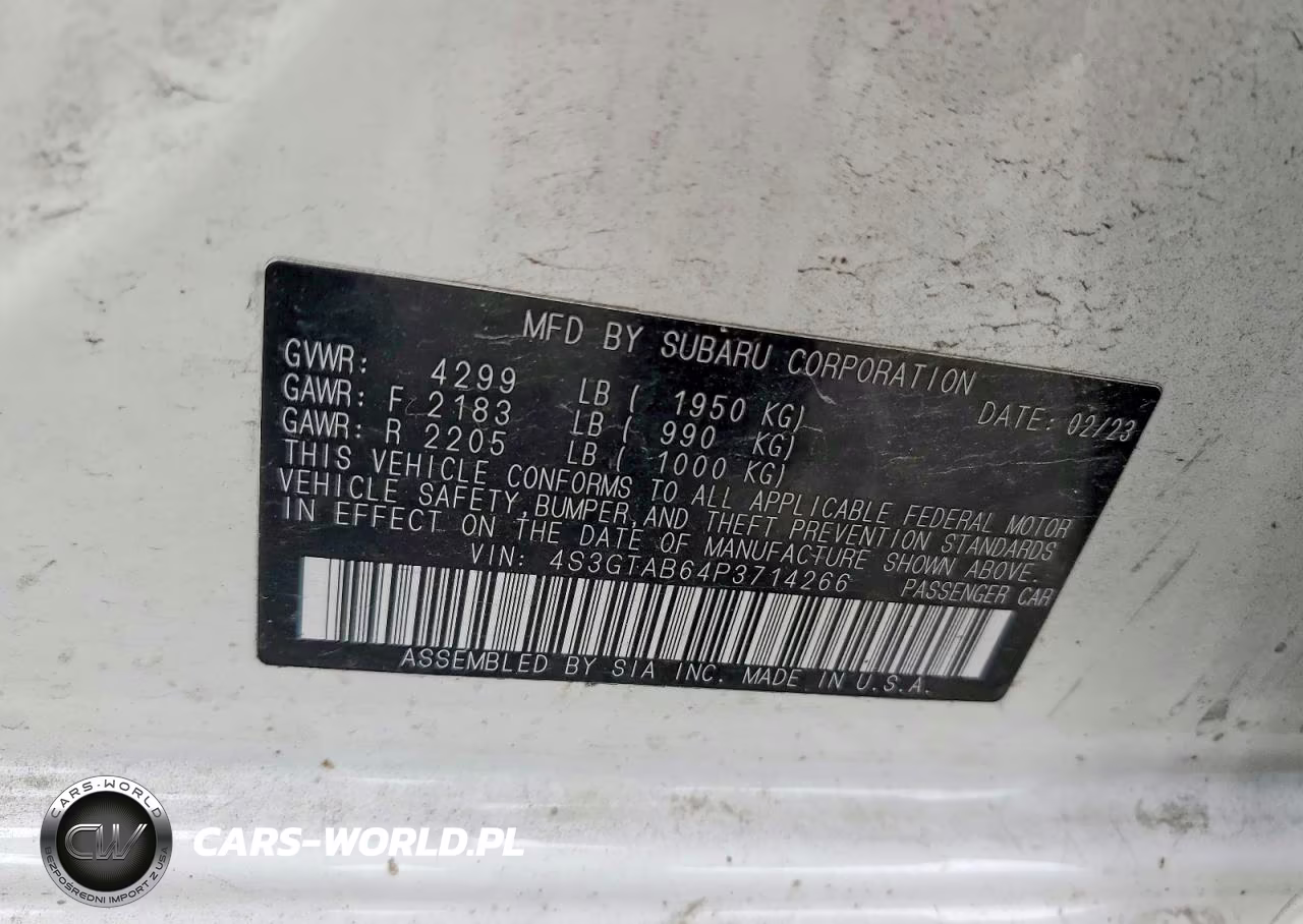 2023 Subaru Impreza VIN:4S3GTAB64P3714266 - 12