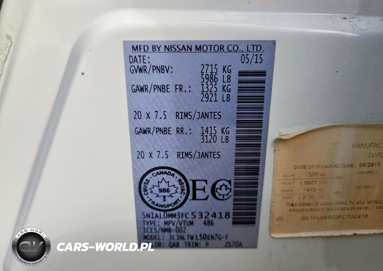 2015 Infiniti Qx60 Base VIN:5N1AL0MM3FC532418 - 13