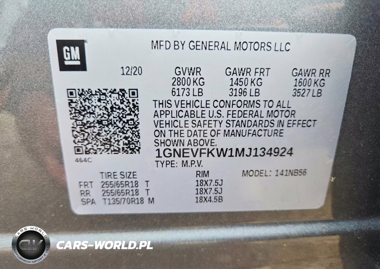 2021 Chevrolet Traverse Ls VIN:1GNEVFKW1MJ134924 - 13