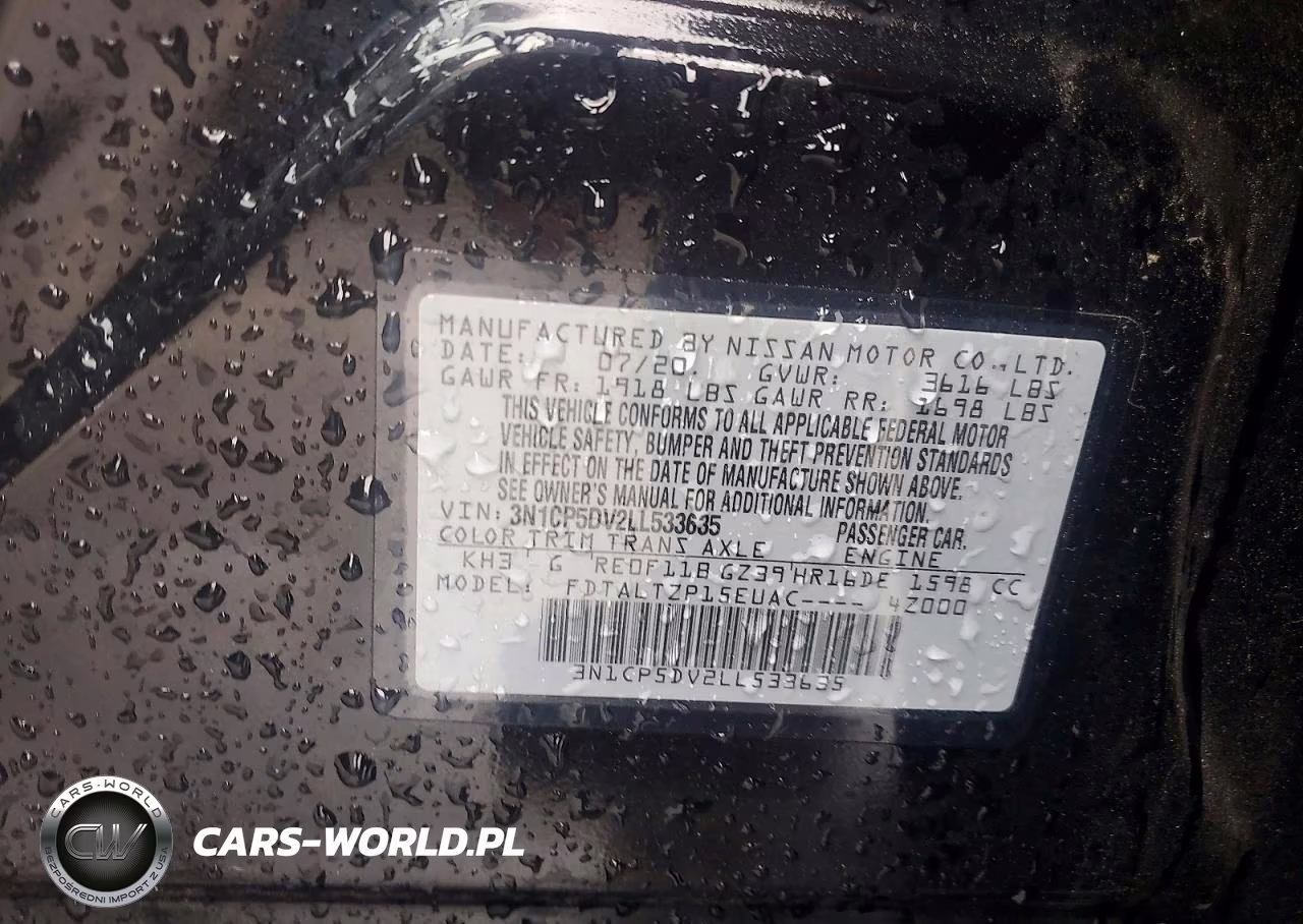 2020 Nissan Kicks Sr VIN:3N1CP5DV2LL533635 - 13