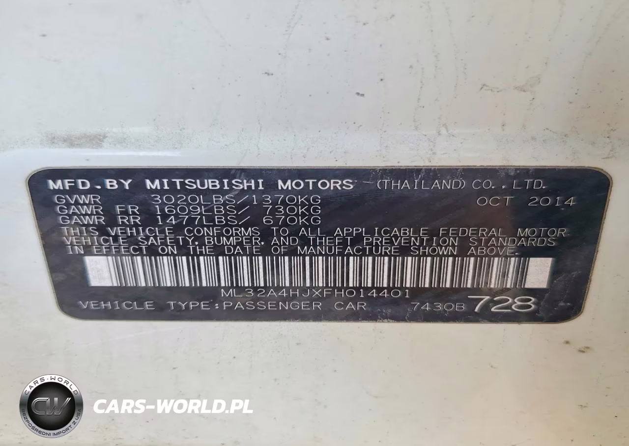 2015 Mitsubishi Mirage Es VIN:ML32A4HJXFH014401 - 12