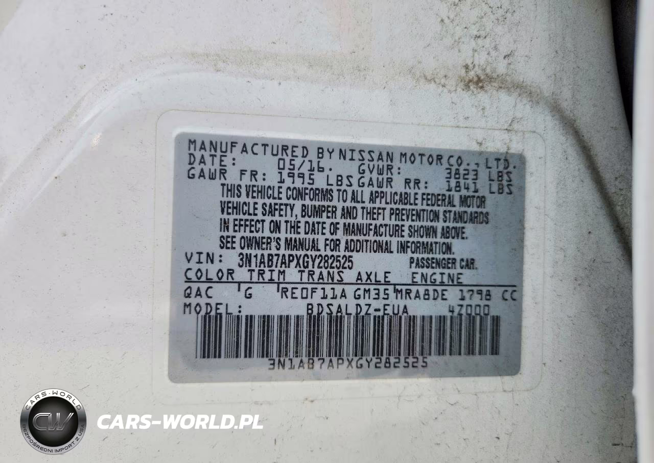 2016 Nissan Sentra Sv VIN:3N1AB7APXGY282525 - 12
