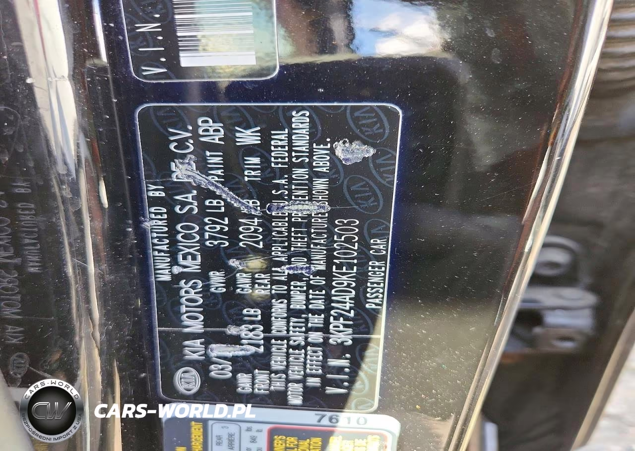 2019 Kia Forte Lxs VIN:3KPF24AD9KE102503 - 12