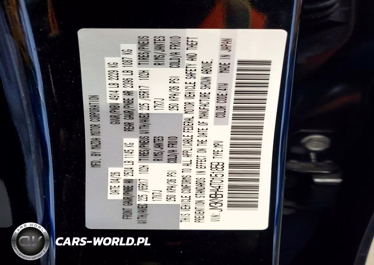 2026 Mazda Cx-5 Select VIN:JM3KMBHA4T0151859 - 12
