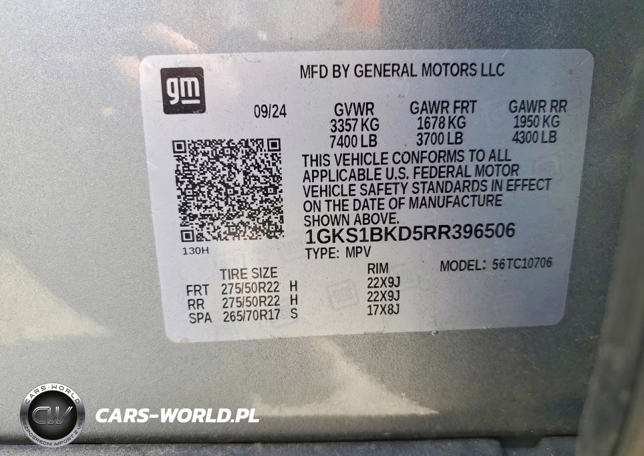 2024 GMC Yukon Slt VIN:1GKS1BKD5RR396506 - 14