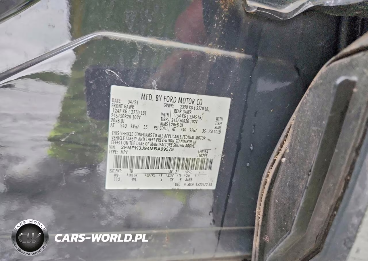 2021 Ford Edge Sel VIN:2FMPK3J94MBA09579 - 13