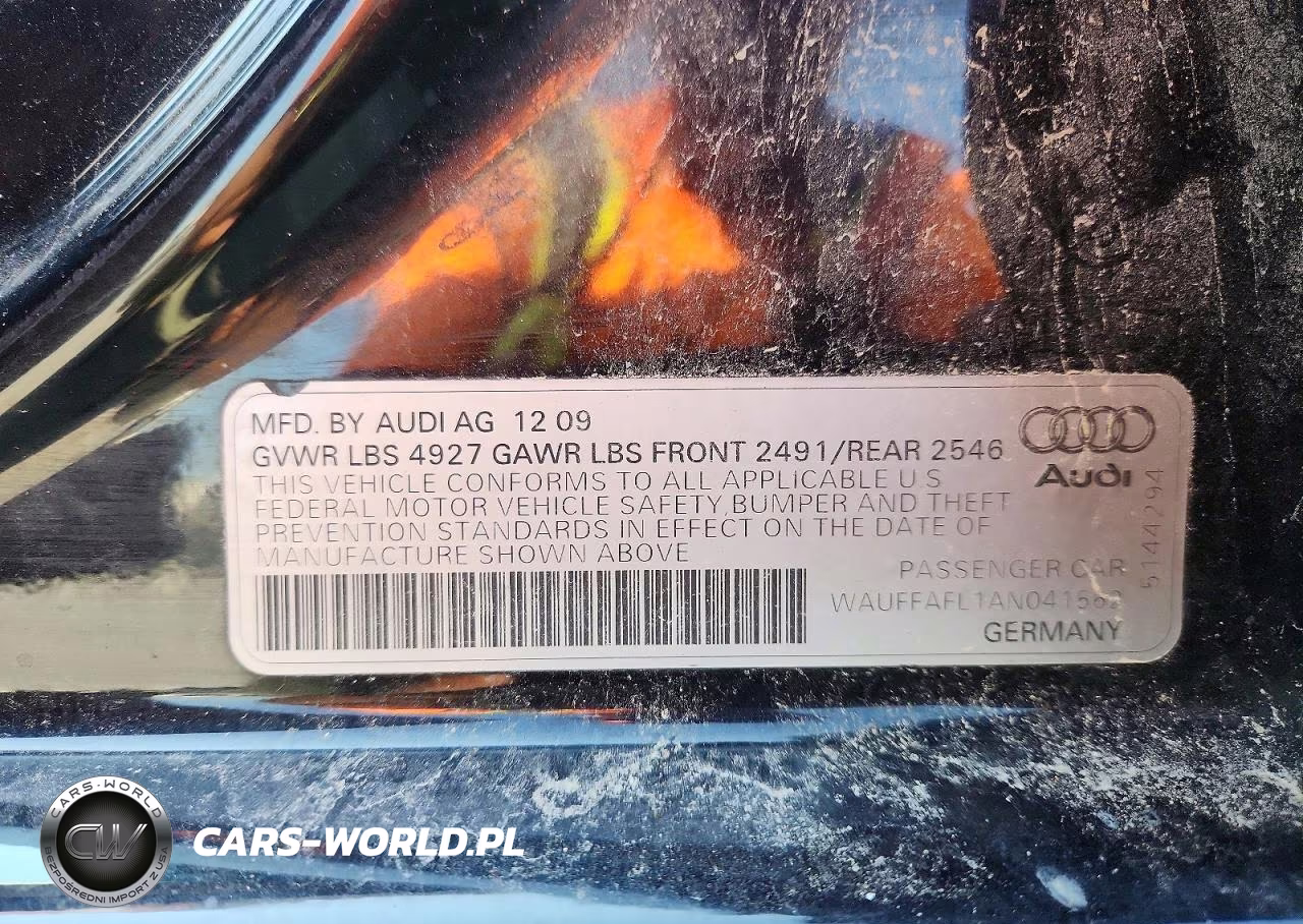 2010 Audi A4 Premium Plus VIN:WAUFFAFL1AN041562 - 12