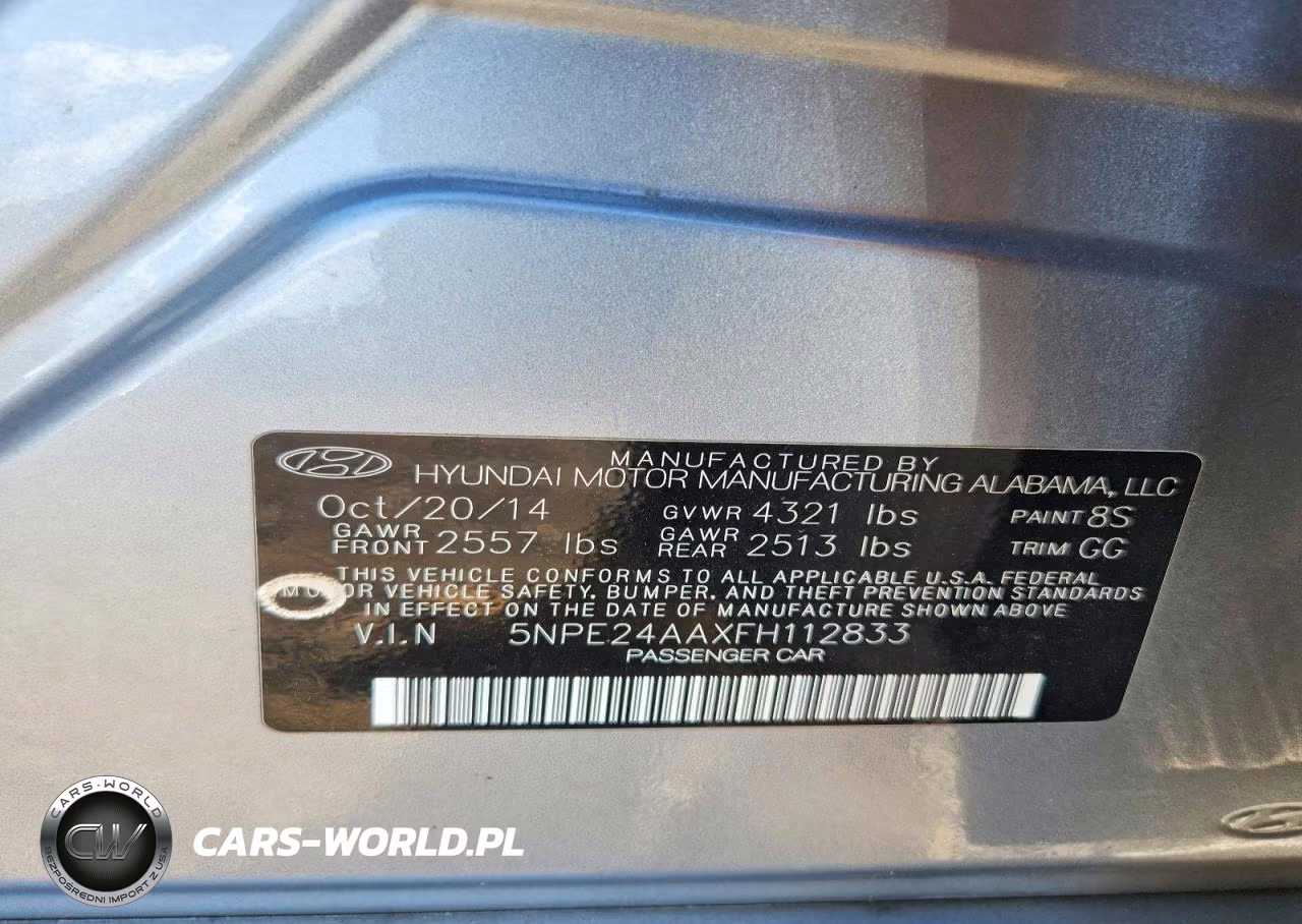 2015 Hyundai Sonata Eco VIN:5NPE24AAXFH112833 - 13