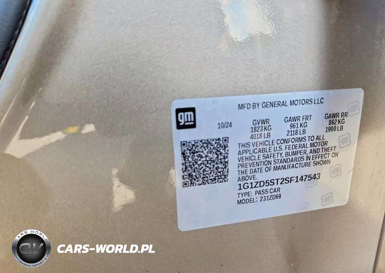 2025 Chevrolet Malibu Lt VIN:1G1ZD5ST2SF147543 - 12