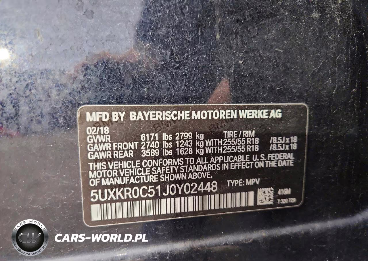2018 BMW X5 xDrive35I VIN:5UXKR0C51J0Y02448 - 13