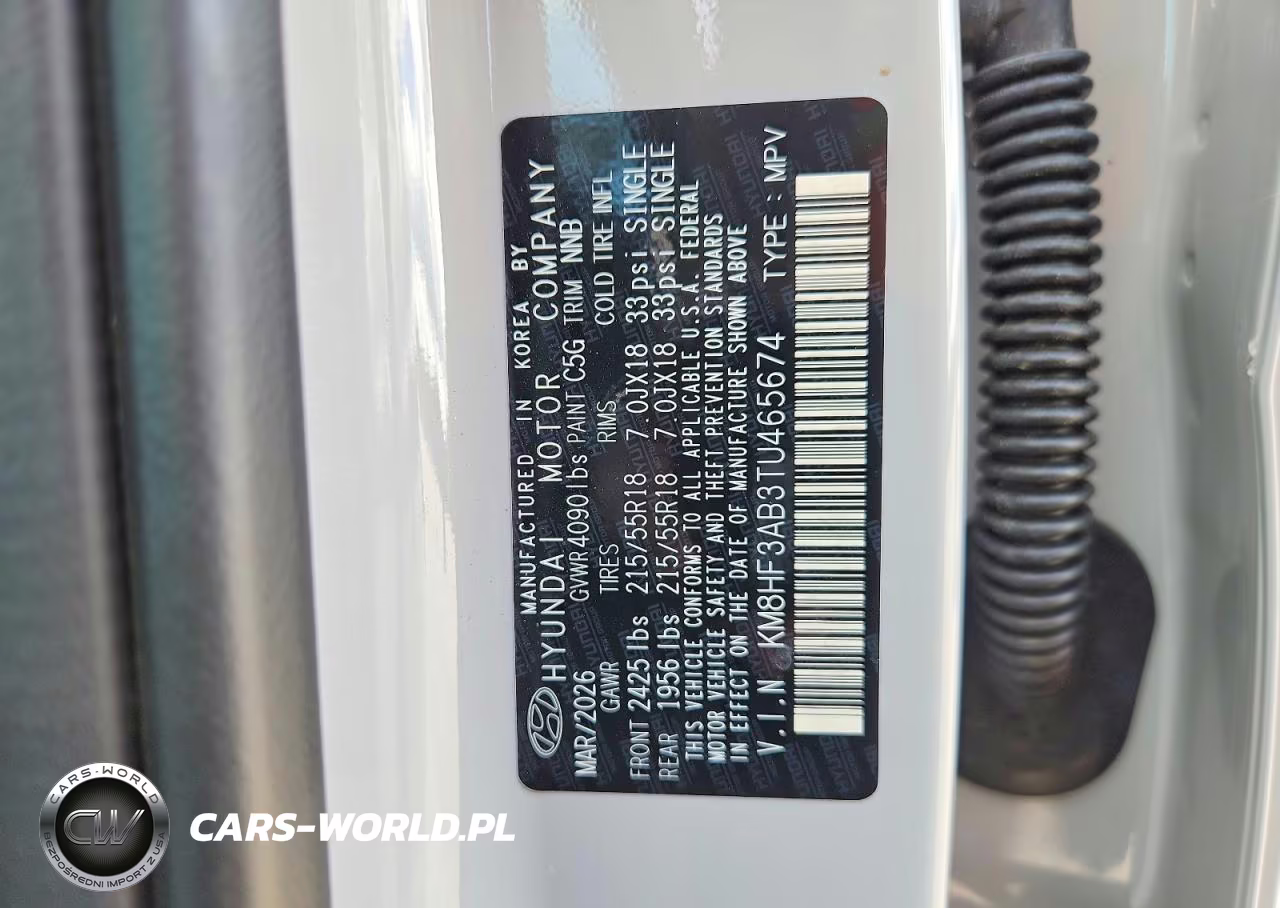 2026 Hyundai Kona Sel Sport VIN:KM8HF3AB3TU465674 - 13
