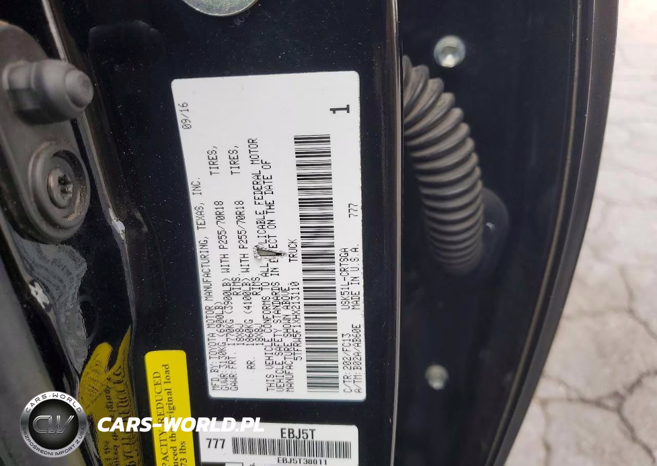 2017 Toyota Tundra Sr5 VIN:5TFRW5F1XHX213110 - 12