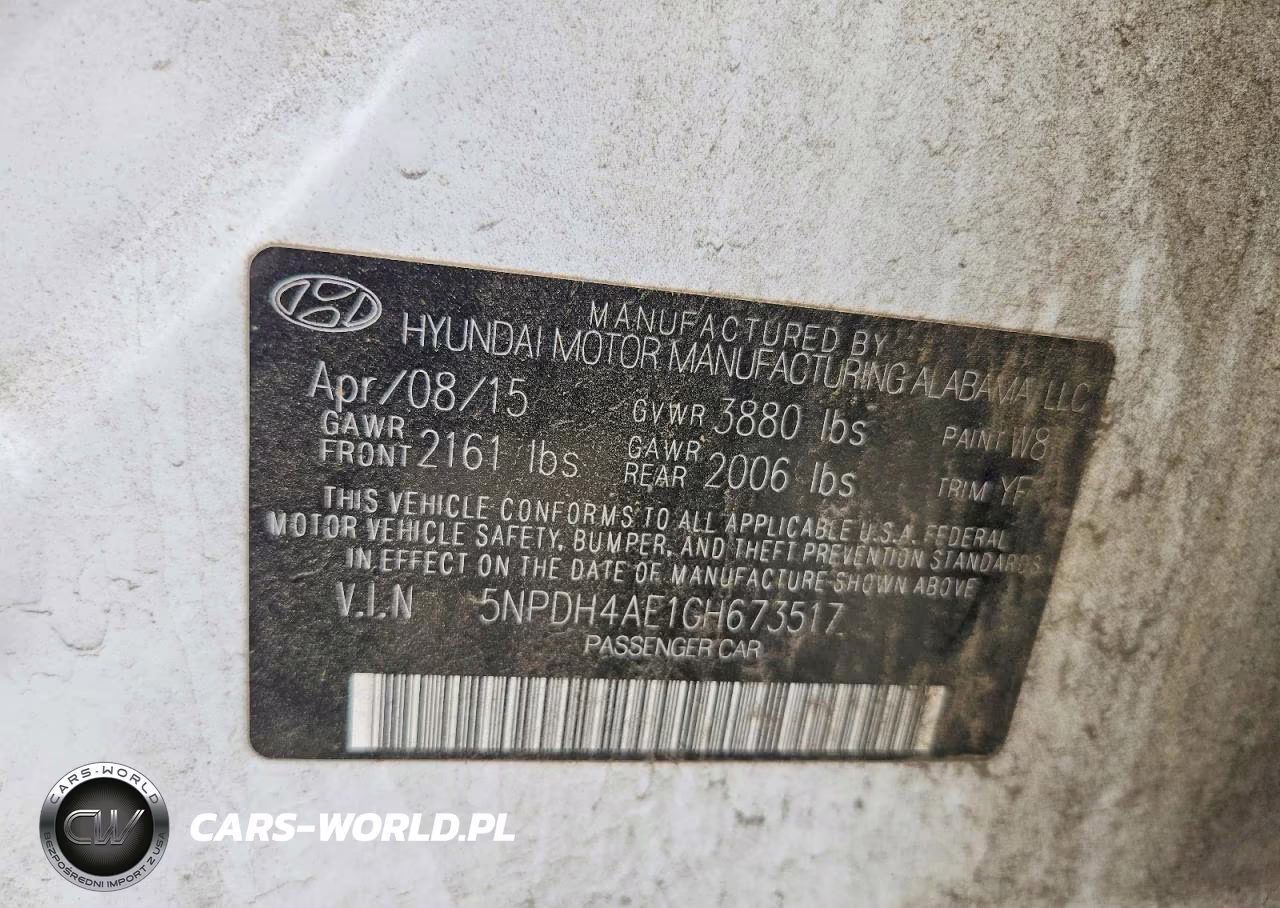 2016 Hyundai Elantra VIN:5NPDH4AE1GH673517 - 12