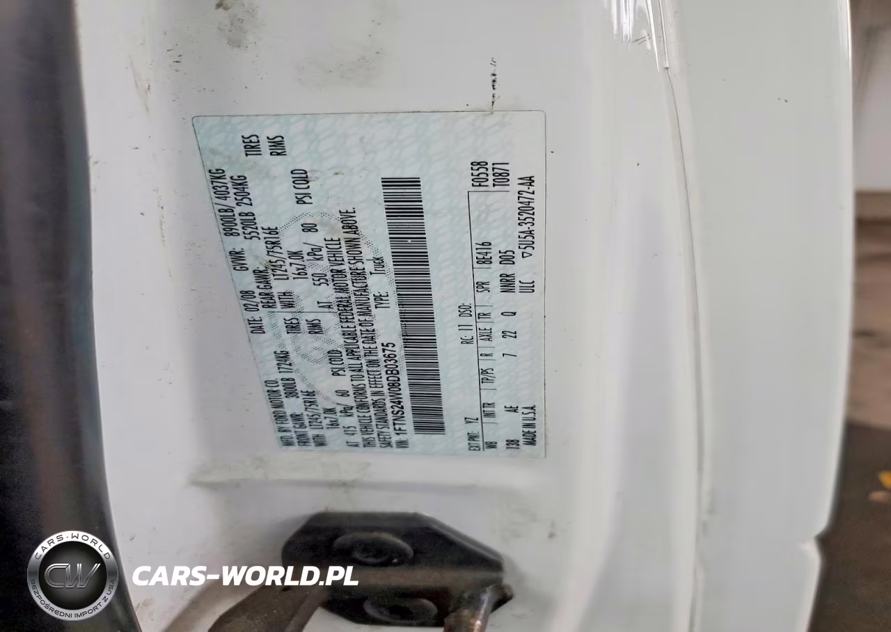 2008 Ford Econoline E250 Van VIN:1FTNS24W08DB03675 - 13