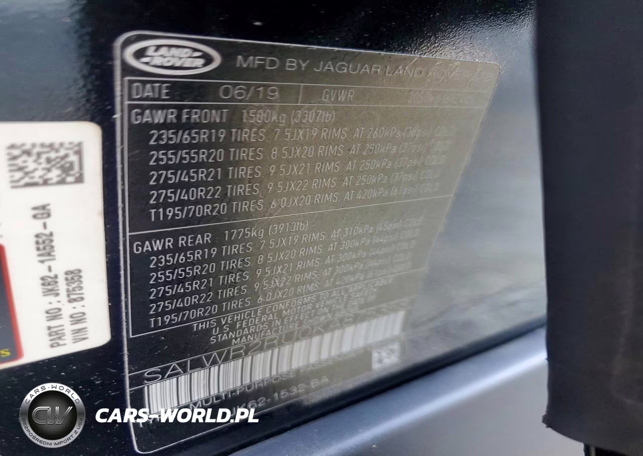 2019 Land Rover Range Rover Sport Hse VIN:SALWR2RU0KA875358 - 13