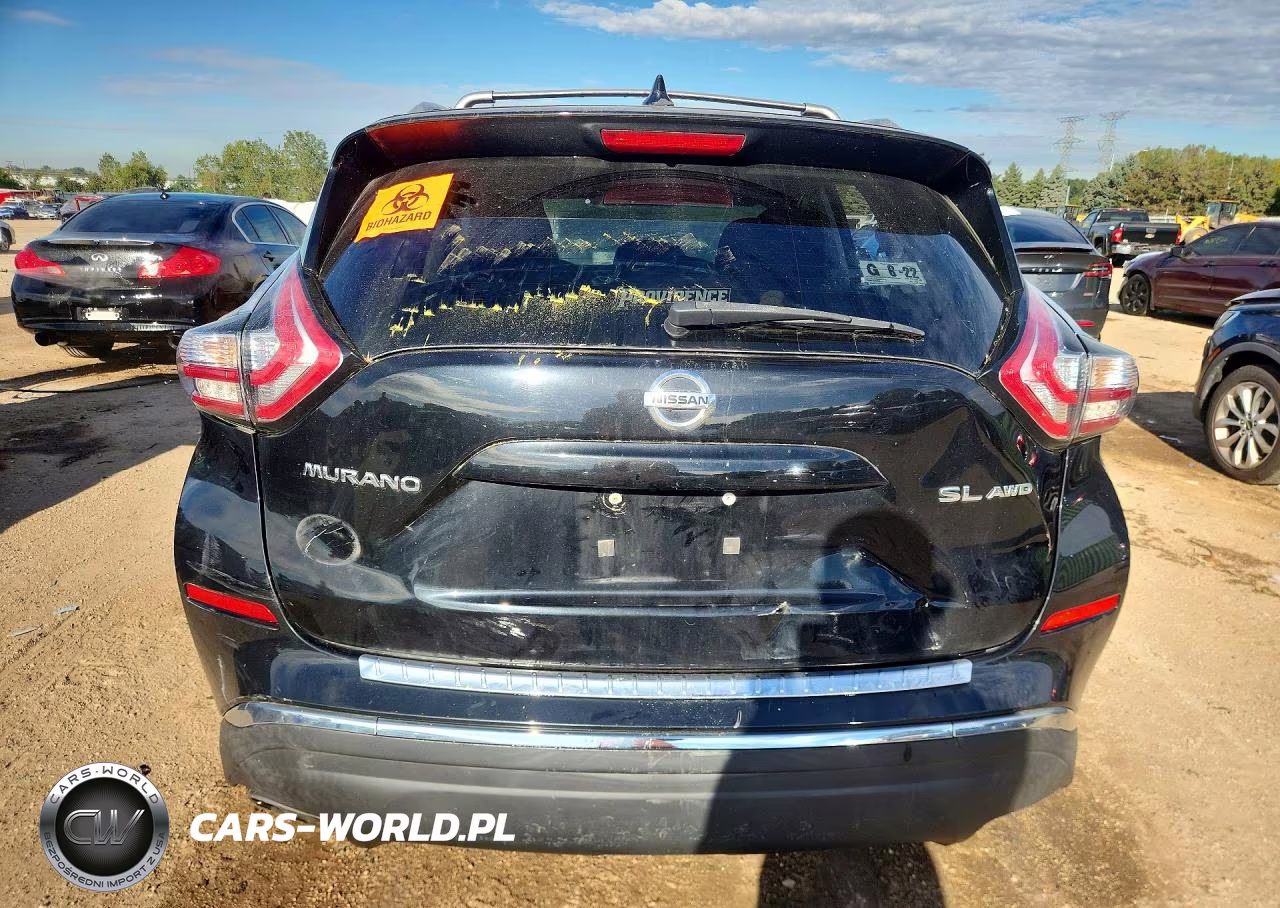 2017 Nissan Murano Sl VIN:5N1AZ2MH2HN146643 - 6
