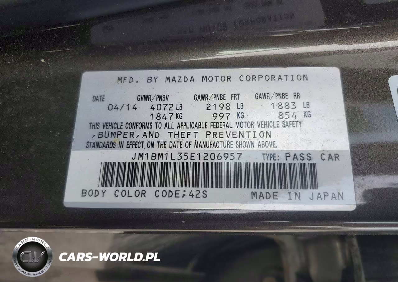 2014 Mazda 3 Touring VIN:JM1BM1L35E1206957 - 12