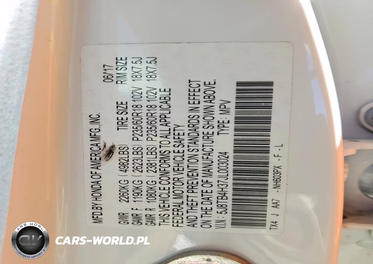 2018 Acura Rdx VIN:5J8TB4H37JL003024 - 14
