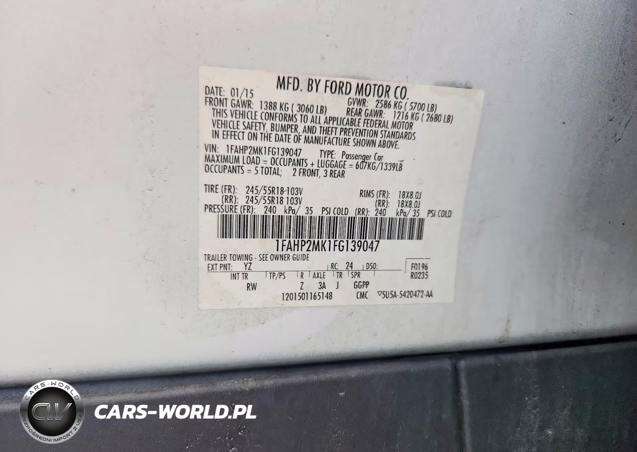2015 Ford Taurus Police Interceptor VIN:1FAHP2MK1FG139047 - 13