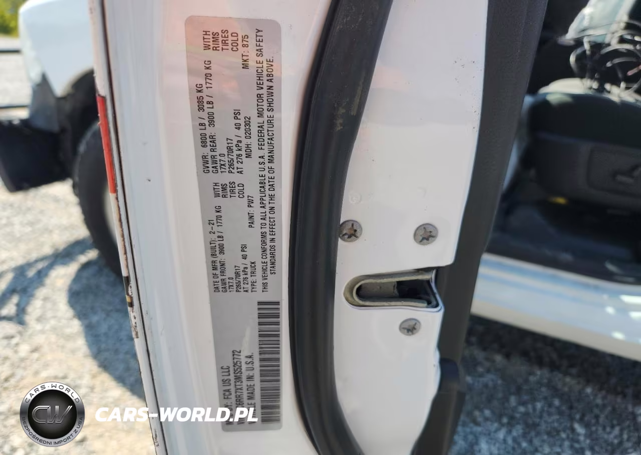 2021 Ram 1500 Classic Ssv VIN:1C6RR7XT3MS525772 - 12