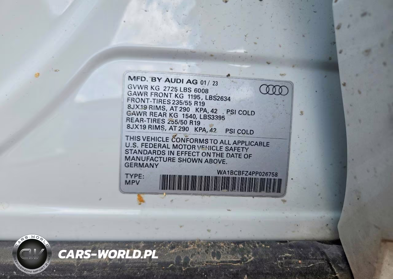 2023 Audi Q4 E-Tron Premium Plus VIN:WA1BCBFZ4PP026758 - 12