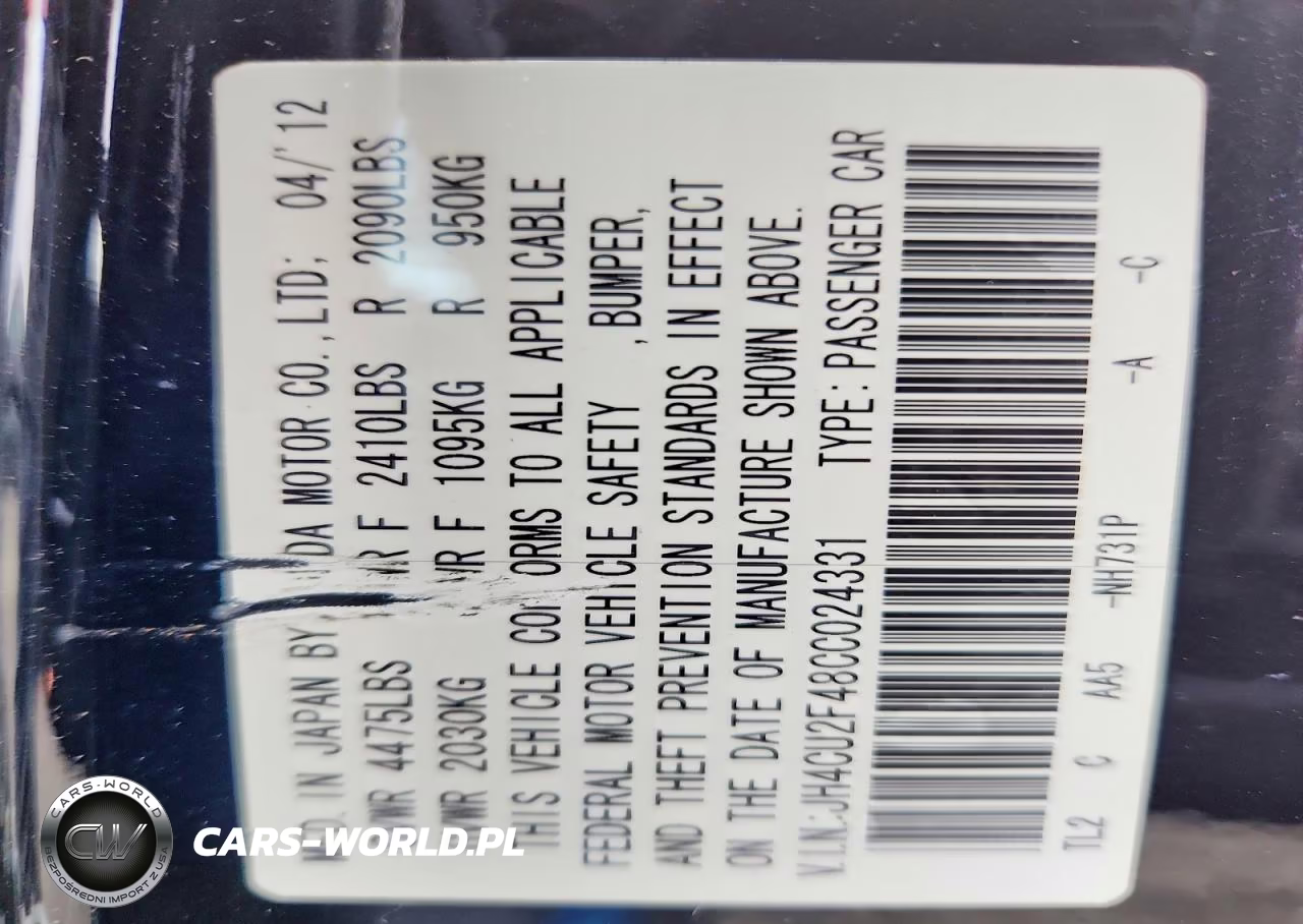 2012 Acura Tsx VIN:JH4CU2F48CC024331 - 13