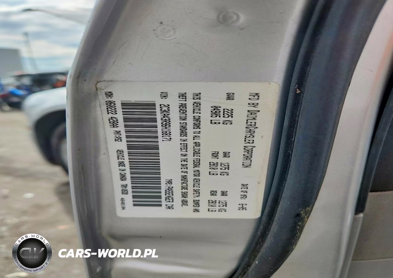 2006 Chrysler 300 VIN:2C3KA43R96H168171 - 12
