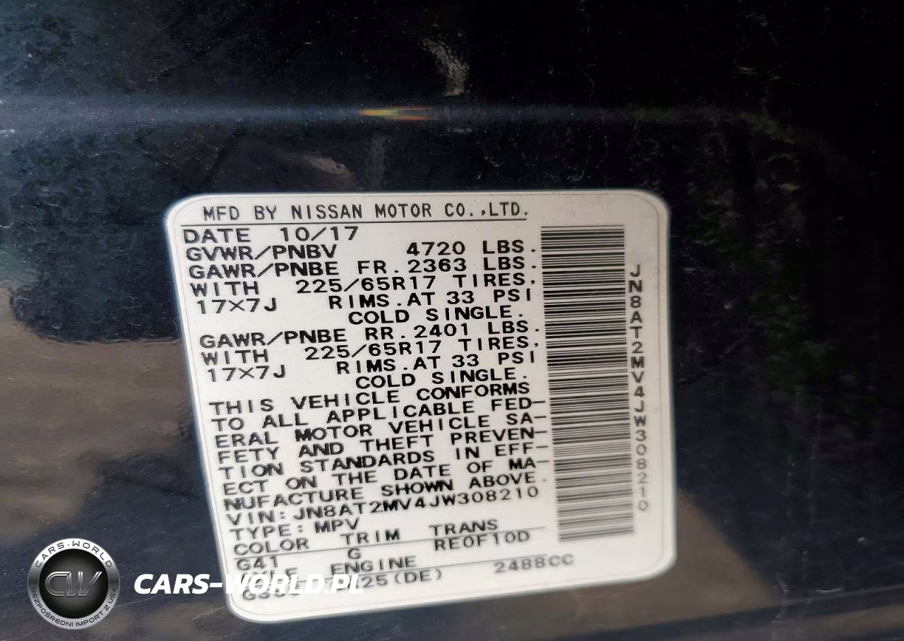 2018 Nissan Rogue Sv VIN:JN8AT2MV4JW308210 - 13