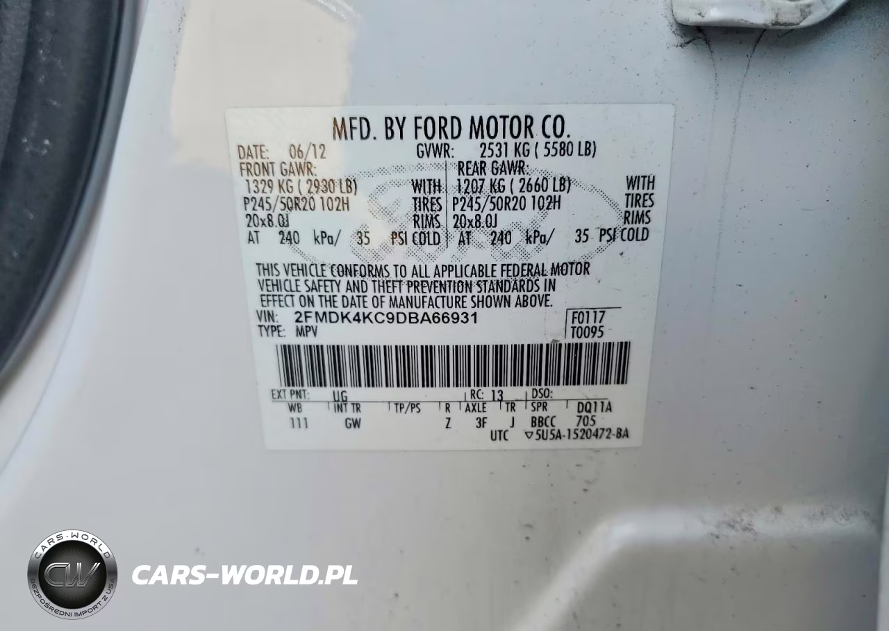 2013 Ford Edge Limited VIN:2FMDK4KC9DBA66931 - 14