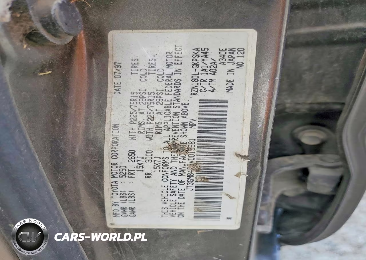1997 Toyota 4Runner Base VIN:JT3GM84R3V0019681 - 13