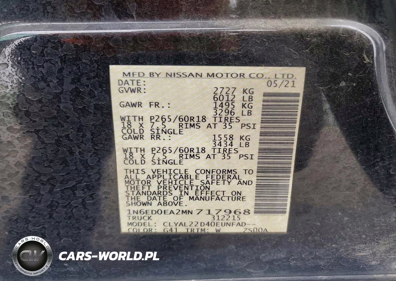 2021 Nissan Frontier Sv VIN:1N6ED0EA2MN717968 - 12