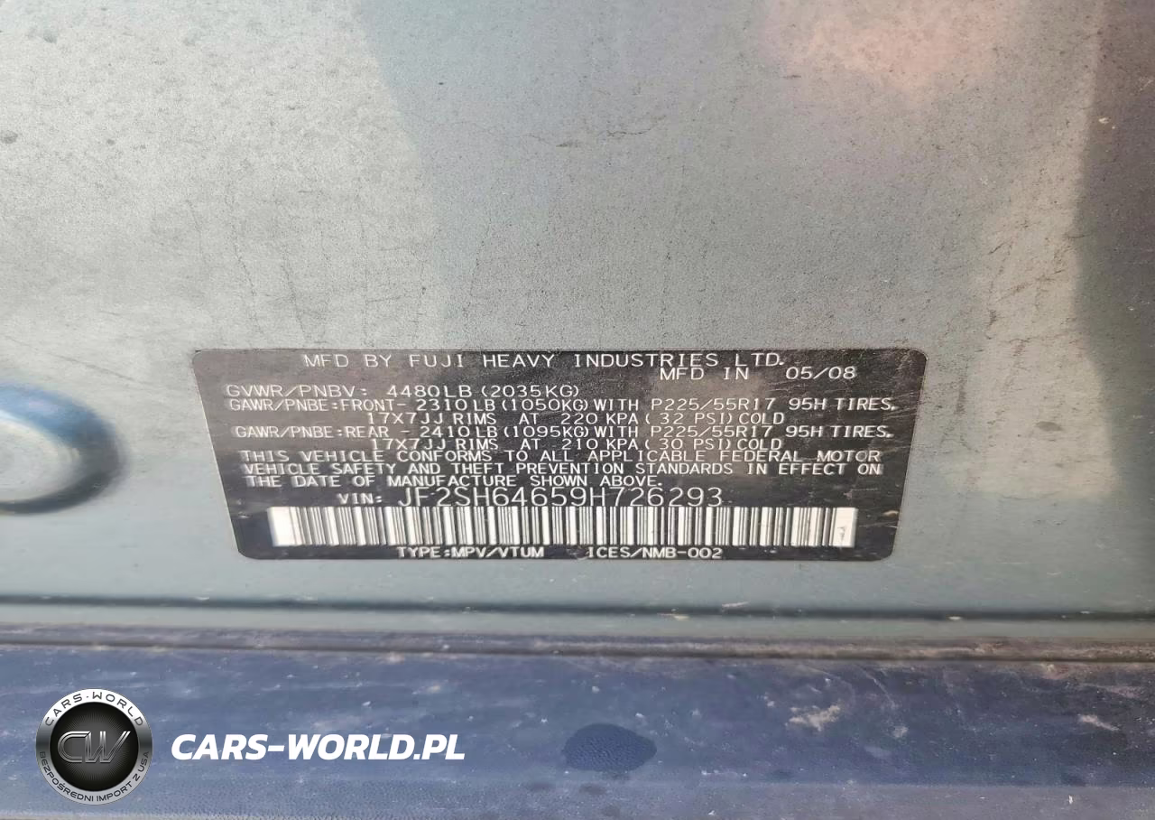 2009 Subaru Forester 2.5X Limited VIN:JF2SH64659H726293 - 12